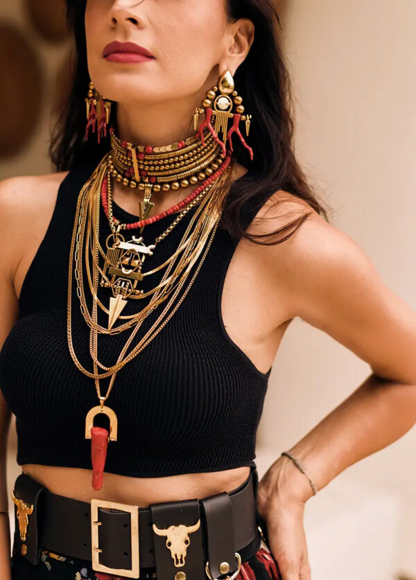 Gypsy red earrings - Image 4